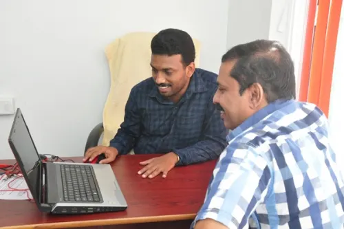 Writer Shihabuddin Poythumkadavu & eBeams info tech Director Naseem Khan M